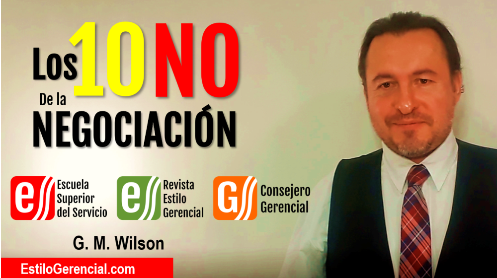 Los NO de la negociación Wilson Garzón Morales